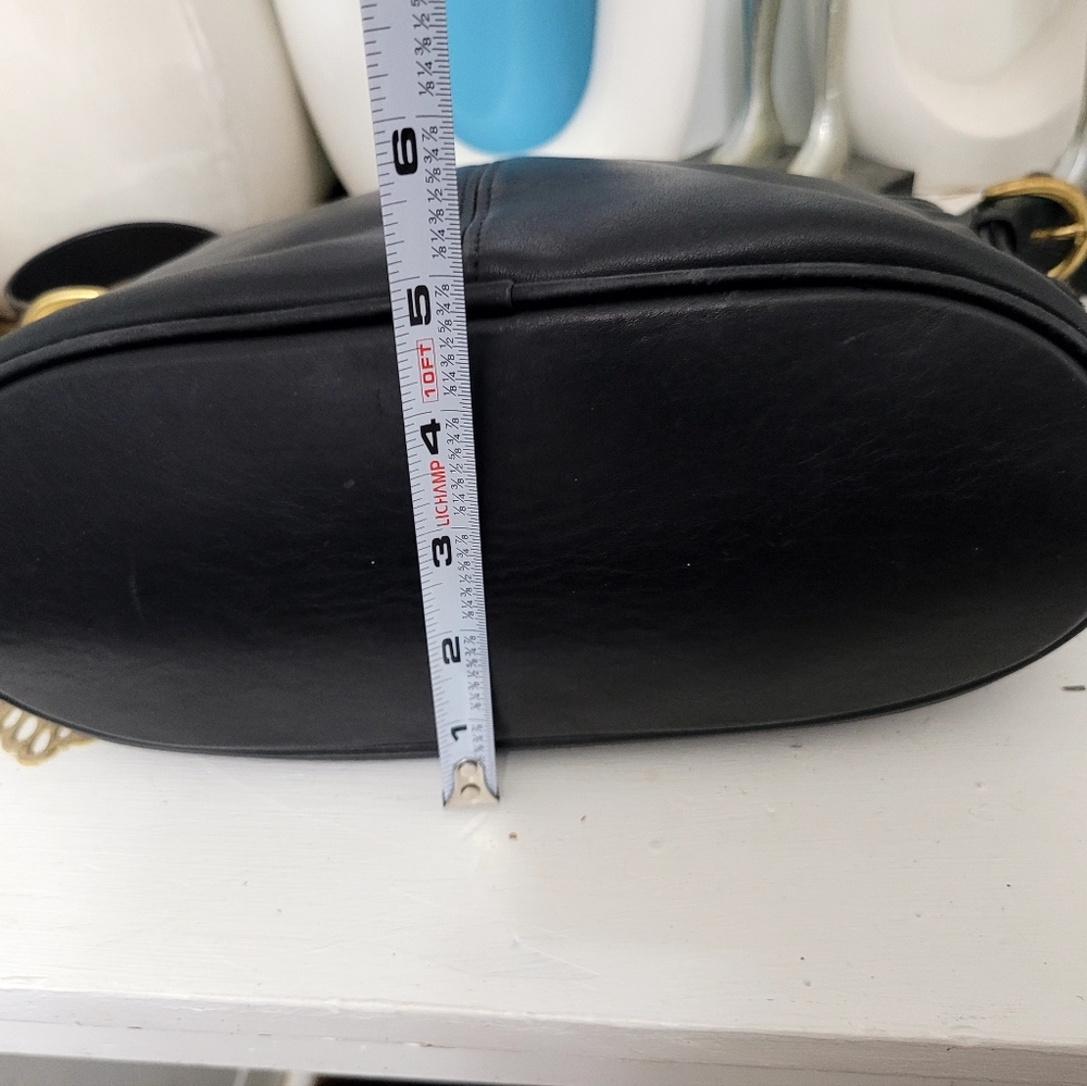 Coach Black Leather Worth Bag 4143 - Picture 6 of 11